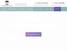 Tablet Screenshot of gardensdentalcare.com